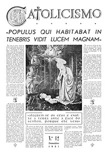 Catolicismo nº 12 — dezembro de 1951