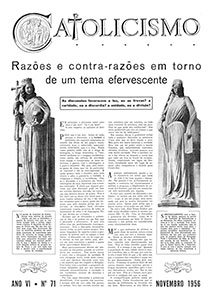 Catolicismo nº 71 — novembro de 1956