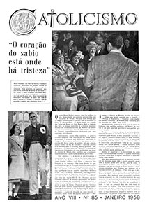 Catolicismo nº 85 — janeiro de 1958